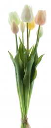 PSOClassictulipbundleSallyx7nwyellowgreencombo47cmkunstbloem-Novanature