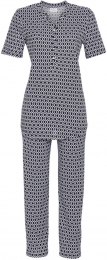 KatoenenRingellapyjamanachtblauw