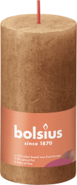 Rustiekstompkaars10050SpiceBrown-Bolsius