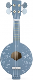 LabelLabelBlauwHoutenBanjo