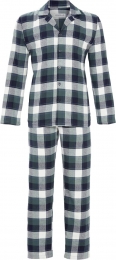Flanellenherendoorknooppyjamaruiten