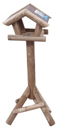 VoederhuisVogelhuisoppaaldakleerBruin-Rood125cm-Warentuinmix