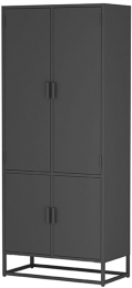 LABEL51OpbergkastLuffMetaal190x90cm-Zwart