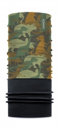 DinoFleeceBandanaJunior-Groen
