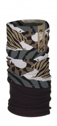 FleeceBandana-AnimalCamo-Bruin-Donkergrijs