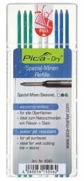 Pica4040DryNavulling-BlauwWitGroen8st
