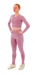 XtremeSportswearDamesSportset-SportleggingSportCroptop-Roze-XL