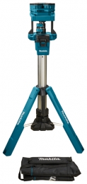 MakitaNLADML814144V-18VLi-IonAccuBouwlampOpStatief-3Spots-100-220cm-3000Lumen