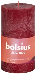 RustiekShinestompkaars10050VelvetRed-Bolsius