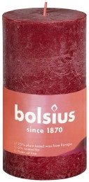RustiekShinestompkaars10050VelvetRed-Bolsius