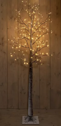 LedBirchTreeBrownWithSnow204L200CmLedClassicWarm--Annascollection