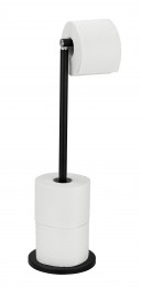 Wenkostaandetoiletrolhouder2-in-1matzwart