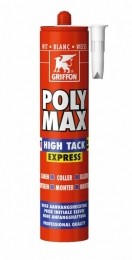 Griffon6303764PolyMaxHighTackExpressMontagelijm-Koker-Wit-435gr