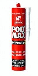 GriffonPolyMaxProPowerMontagelijm-Wit-435gr