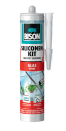 SiliconenkitGlasTransparantKoker300mlBison-Bison