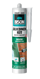 SiliconenkitBouwZwartKoker300mlBison-Bison
