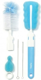 BabyOnoBlauwFlesSpeenBorstelSet73501