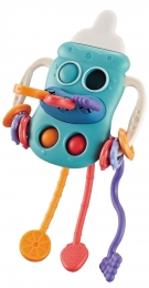 MoniToysBabyBottleBlueEducatiefTrekSpeelgoed