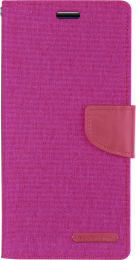 SamsungGalaxyA325GHoesje-MercuryCanvasDiaryWalletCase-HoesjemetPasjeshouder-Roze