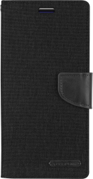 SamsungGalaxyS20PlusHoesje-MercuryCanvasDiaryWalletCase-HoesjemetPasjeshouder-Zwart