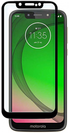 MotorolaMotoG7Play-FullCoverScreenprotector-GehardGlas-Zwart