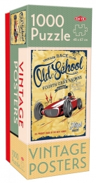 Vintage-OldSchoolGearRacersPosterPuzzel1000stukjes