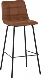 LABEL51EetkamerstoelBistroMicroSuede-Cognaczithoogte78cm