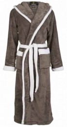 badjasunisexgrijs-witmetcapuchon