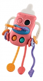 MoniToysBabyBottlePinkEducatiefTrekSpeelgoed