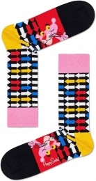 HappySocksxPinkPantherJetPink