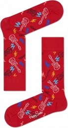 HappySocksGuitarSokkenRood
