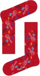 HappySocksGuitarSokkenRood