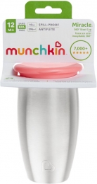 MunchkinStainlessSteelMiracle360SippyCupPink