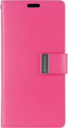 HoesjegeschiktvooriPhone11Pro-GoosperyRichDiaryCase-HoesjemetPasjeshouder-Magenta