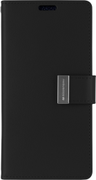 SamsungGalaxyNote20Hoesje-GoosperyRichDiaryCase-HoesjemetPasjeshouder-Zwart