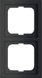 Busch-JaegerFutureLinearSchakelmateriaalDubbelAfdekraamMatZwart