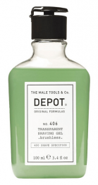 Depot406TransparantShavingGelBrushless100ml