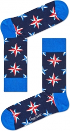 HappySocksNauticalStarSokkenDonkerblauw