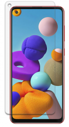 Case2go-ScreenprotectorgeschiktvoorSamsungGalaxyA21s-TemperedGlass-CaseFriendly-Transparant