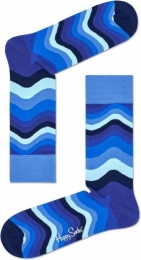 HappySocksWavySokken-Blauw