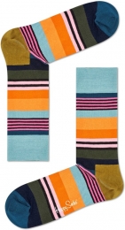 HappySocksMultiStripeSokkenGroenBlauw