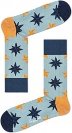 HappySocksNauticalStarSokkenLichtblauw