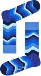 HappySocksWavySokken-Blauw