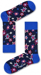 HappySocksBangBangFireworksSokkenBlauw