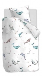 BeddinghouseKidsMagicalDolphinsMultiDekbedovertrek