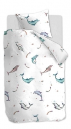 BeddinghouseKidsMagicalDolphinsMultiDekbedovertrek