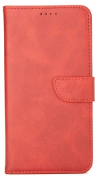 Case2go-HoesjegeschiktvoorXiaomiMiNote10Lite-WalletBookCase-Ruimtevoor3pasjes-Rood