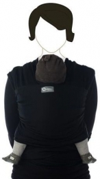 BabyloniaTricot-SlenOrganicBlackDraagdoek