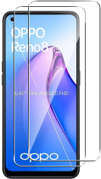 Case2go-ScreenprotectorgeschiktvoorOppoReno8-TemperedGlass-GehardGlas-Transparant