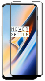 ScreenprotectorgeschiktvoorOnePlus7TPro-FullCoverScreenprotectorFolie-Zwart
